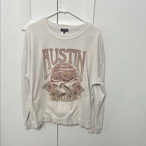 Austin Graphic Sweatshirt - Cream